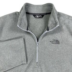 The North Face Mens XL Gray Pullover Sweater Mock Neck Long Sleeve Fleece‎